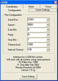 Panneau de contrôle LX200 2 Panneau de contrôle LX200 2